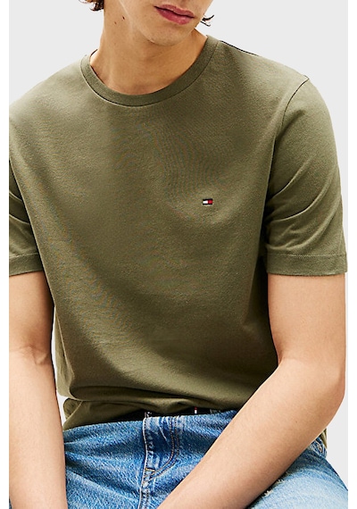 Tommy Hilfiger Erkek T Shirt Mw0mw39995 Plı Yeşil Yeşil
