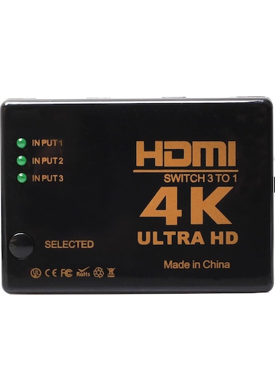 Gplus Ifswr-302 Hdmi 3 Port Giriş 1 Port Çıkış Kumandalı Switch