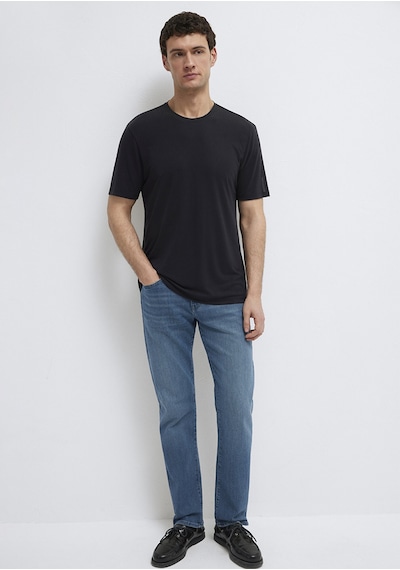 Mavi - Soft-premium Siyah Tencel Modal Karışımlı Tişört 0613469-900 Siyah