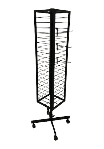 Kare Bijuteri Standı, Tekerlekli Orta Stant, Tesbihlik, Anahtar Askisi, Kılıf Standı 165x30x30 Cm Diğer