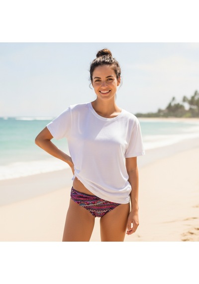 Bonbon Kadın Plaj Giyim Desenli Bikini Alt Bb2566 Çok Renkli