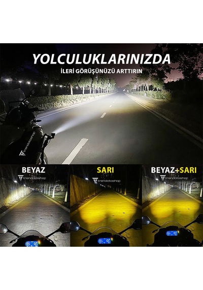 Binocus Çift Renkli Universal Off Road Sis Farı Mini Spot Lens Le