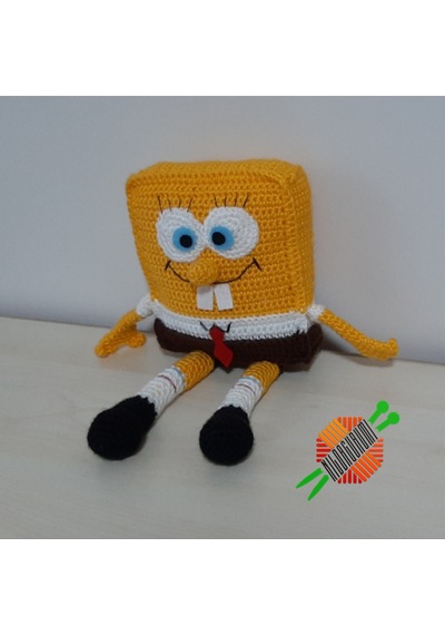 Amigurumi Örgü Oyuncak Sünger Bob