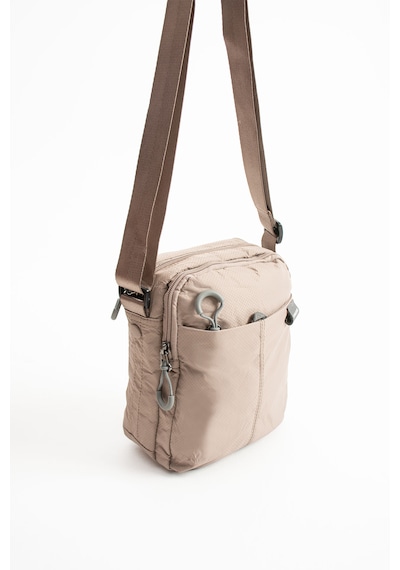 Sanmorris Unisex 4 Bölmeli Suya Dayanıklı Paraşüt Kumaş Omuz Çantas 6033 Sand