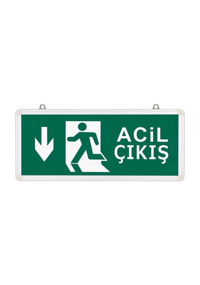 Ledli Acil Yönlendirme Armatürü Çift Yön Aşağı