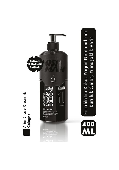 2 Si 1 Arada Tıraş Sonrası Krem Ve Kolonya - City Senior 400 Ml