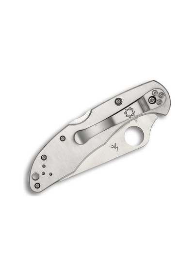 Spyderco Delica 4 Stainless Plainedge Kamp Çakı Gümüş