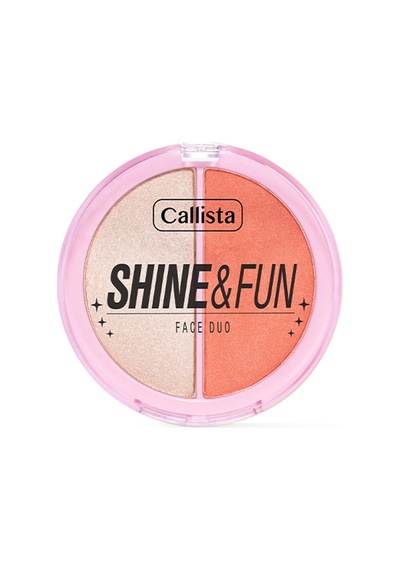 Callista Shine &amp Fun Face Duo 120 Dream Team Allık &amp Aydınlatıcı Paleti