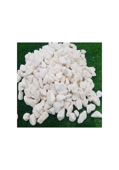 Beyaz Dolomit Taş 10 Kg 1-2 Cm Dere Çakıl Taşı Bahçe Süs Taşı Saksı Teraryum Taşı Akvaryum 23no.m