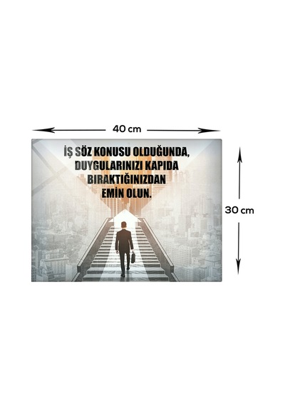 Decorita Kişisel Gelişim Cam Tablo İş Ciddiyeti
