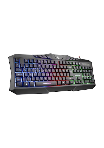Rampage KM-404 ARGENTI Rainbow Aydınlatmalı USB Gaming Combo Q Klavye + Kulaklık + Mouse + Mousepad