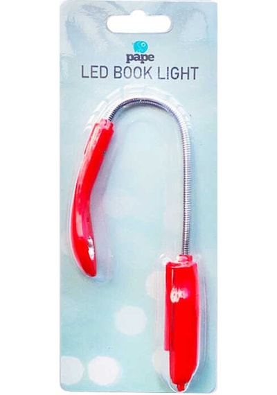 Pape Ledl'li Kitap Okuma Işığı Kırmızı Kırmızı