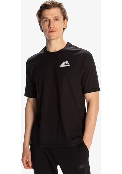 Kappa Frotis Erkek Siyah T-shirt 321w7yw-005 Siyah