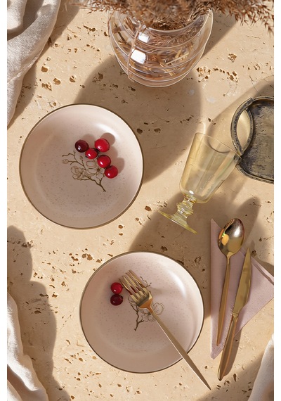Keramika Taupe Bloom Salata Kasesi 18 Cm 2 Adet 22519