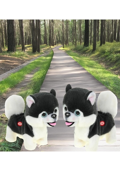 Yürüyen, Ses Tekrarlı, Hareketli Sevimli Peluş Köpek Boo - Cute Pomeranian
