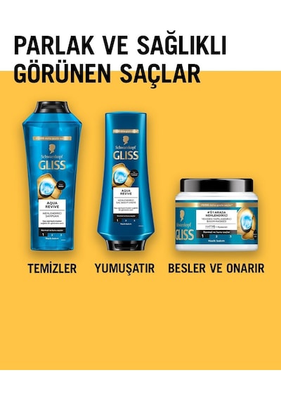Aqua Revive Şampuan 400 Ml X 3 Adet Tüm Saç Tipleri