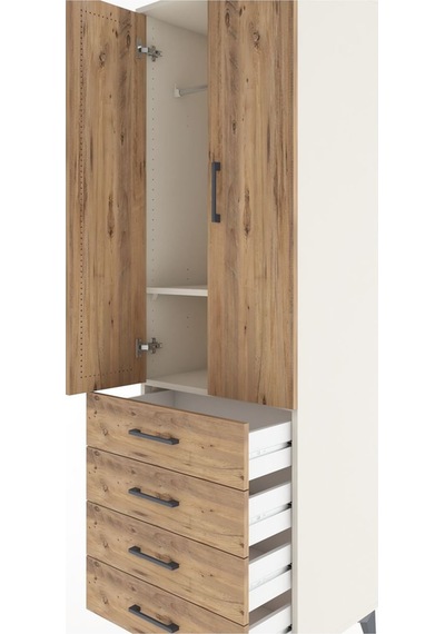 Hyperion Dolap 2 Raflı 4 Çekmeceli Tek Askılı 60x44x195 Aytaş... Aytaşı