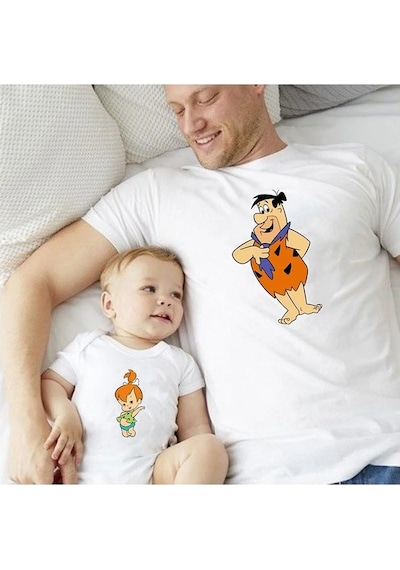 Çakmaktaş Baba Kız Tişört Zıbın Kombini