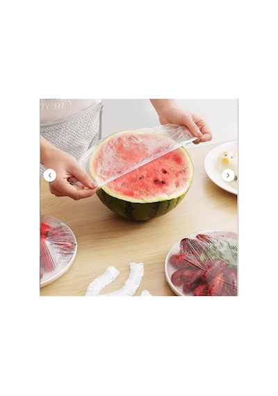 Lastikli Tencere Ve Tabak Bonesi, 100 Adet, 21 Cm, Streç Esnek, Gıda Tazeliğini Koruyan, Çok Amaçlı Beyaz - Çok Renkli