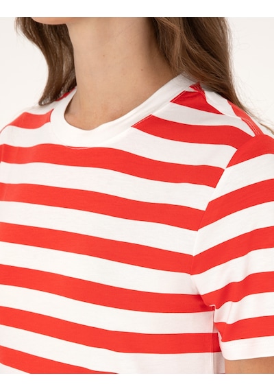 Pierre Cardin Kadın Beyaz Tişört 50305777-vr013 Beyaz