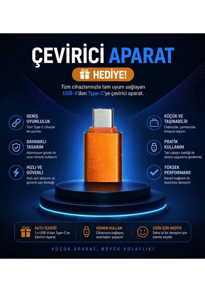 Lexroo 4-in-1 Kablosuz Araç Ekran Yanstıcı Ve Carplay Ve Android Auto Adaptörü Kablosuz Dönüştürücü Diğer