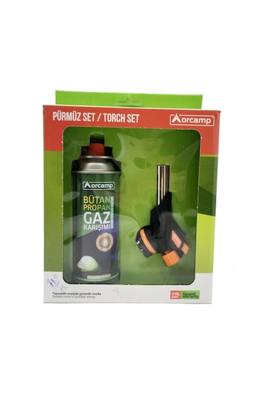 Orcamp Orgaz 227 Gram Kartuş Tüplü Pürmüz Torch Set Çok Renkli