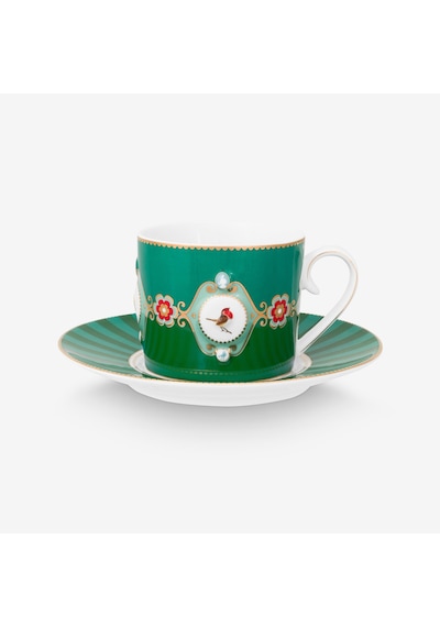 Pip Studio Yeşil Porselen Çay Fincan Seti 250 Ml