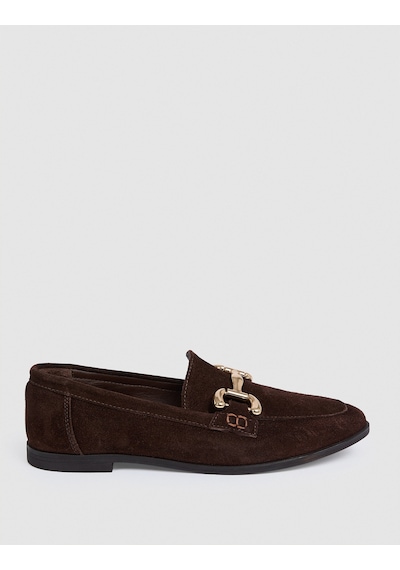 Pierre Cardin Kahvereng %100 Deri Metal Tokalı Loafer 50331540-vr029 Kahverengi