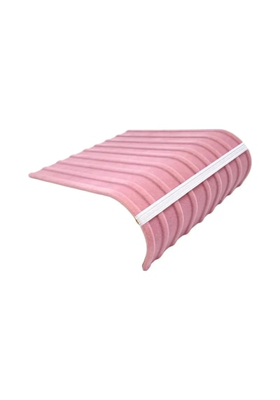 Bileklik Standı Oval Bileklik Organizeri Pembe Süet Kumaş Kaplama Pembe