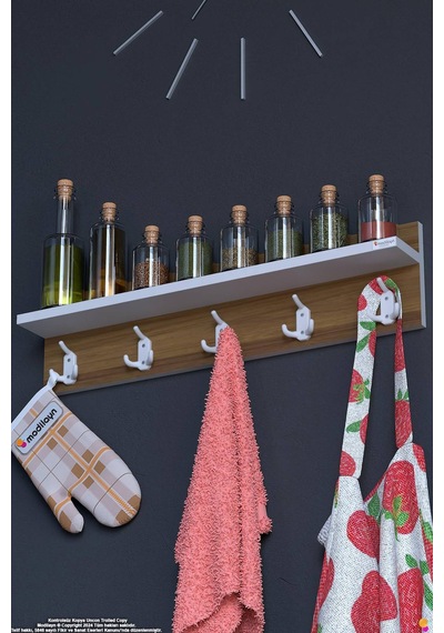 Kedi 15 Kancalı Mutfak Askısı 3'lü Set 71,4x19 Cm - Şık Tasarım, Çok Amaçlı Düzenleyici Ve Yer Tasarrufu Kahverengi Kedi 15 Kancalı Mutfak Askısı 3'lü Set 71,4x19 Cm - Şık Tasarım, Çok Amaçlı Düzenleyici Ve Yer Tasarrufu Kahverengi