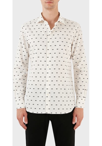 Emporio Armani Erkek Gömlek 6r1c86 1nmvz F1e7 Beyaz