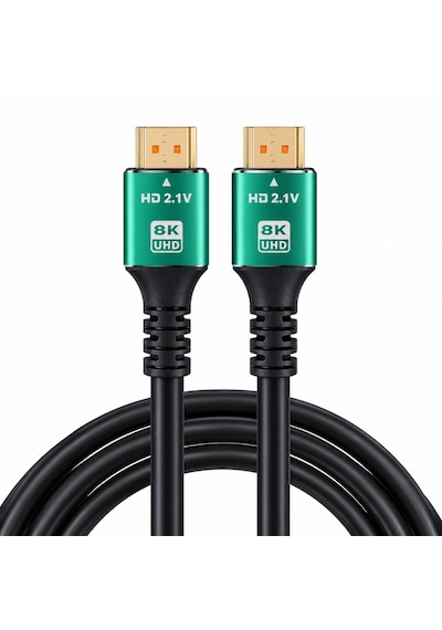 Alfais 6122 Hdmi 2.1 8k Ultra Hd Kablo 2 Metre 48gbps 4k 120hz Altın Uçlu Kablo Led Tv