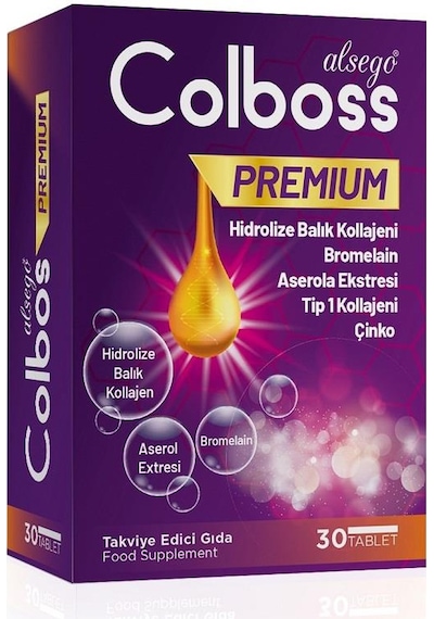 Alsego Colboss Premium Kolajen 30 Tablet