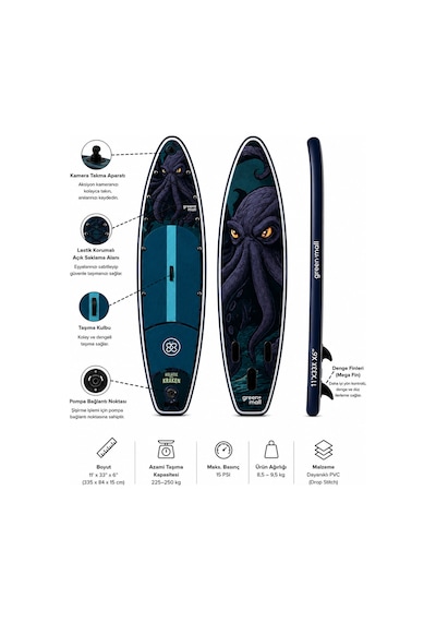 Release The Kraken Şişme Sup Board / Paddle Board 335 Cm