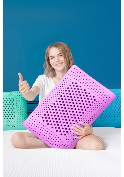 Viscofoam Air Terapi Hava Kanallı Ortopedik Yastık Visco Yastık Mor 60x40x16cm
