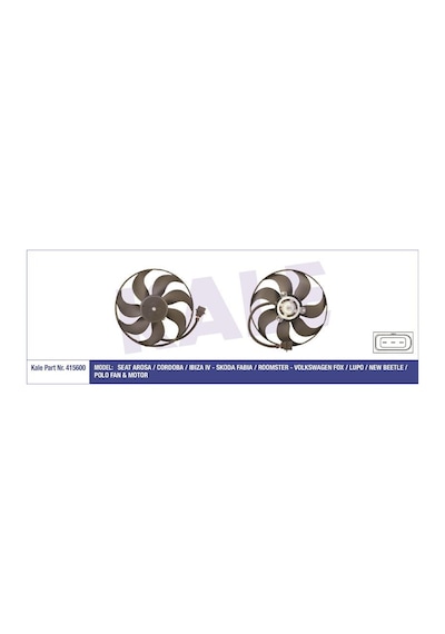 KALE 415600 FAN MOTORU POLO IV 01- POLO III 97- FOX 05- BEETLE 00