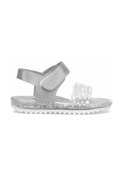 Elit Şa-b-036-25y Bebe Kız Çocuk Düz Sandalet Gümüş Gümüş