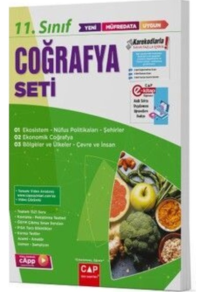 2023 11.Sınıf Anadolu Coğrafya Set -  Çap Yayınları