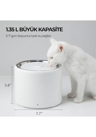 Petkit Eversweet 3 Pro Evcil Hayvan Su Pınarı 1800 ML
