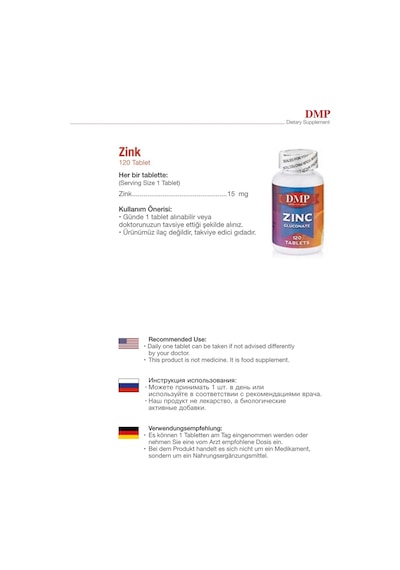 Dmp Vitamin C 1000 Mg Sambucus - Dmp Zinc Çinko Gluconate