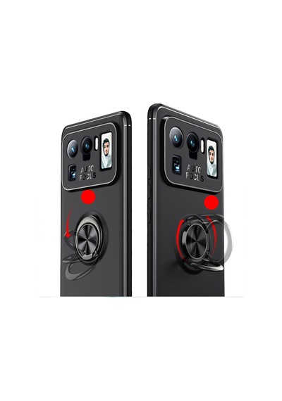 Xiaomi Uyumlu Mi 11 Ultra Kılıf Zore Yüzüklü Ravel Silikon Kapak
