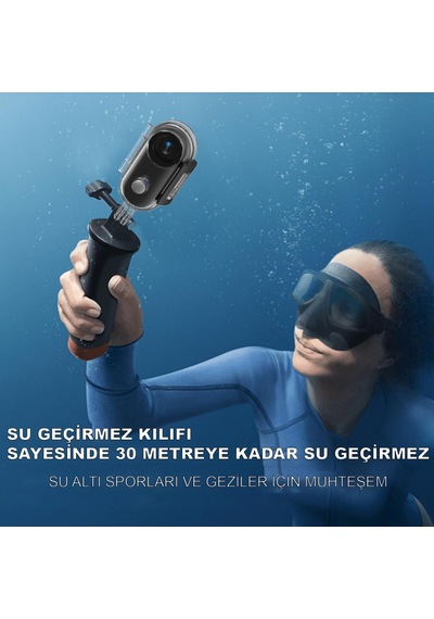 Robeve Mini Wifi Aksiyon Kamerası 4k Giyilebilir Aksiyon Kamera - Su Geçirmez Tasarım - Ses Ve Görüntü - Motorsiklet Görüntü Kaydı - Aksiyon Görüntü Kaydı Siyah