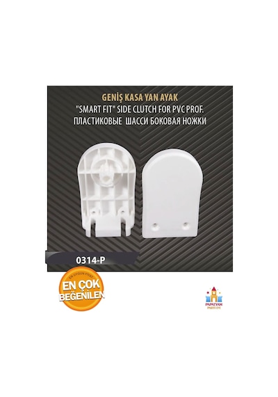 Stor Zebra Perde Geniş Kasa 4.5 Cm Pratik Kornişe Takma Aparatı Plastik Montaj Aparatı 10 Adet Gri