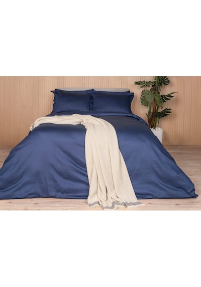 Milano Classic Royal Blue 240 Tc Armürlü Pamuk Saten Nevresim Takımı Renkli