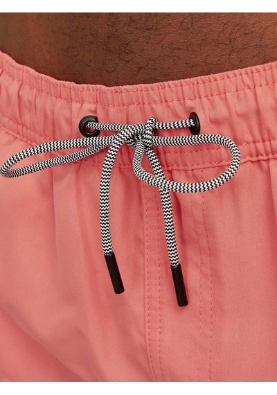 Jack & Jones Jpstfıjı Logo Erkek Hot Coral Deniz Şortu 12253118 Çok Renkli