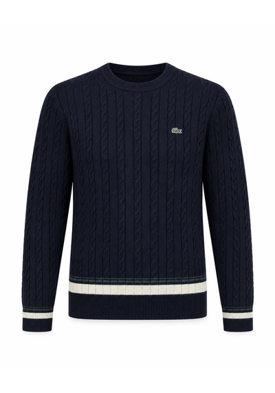 Lacoste Kadın Triko Bisiklet Yaka Lacivert