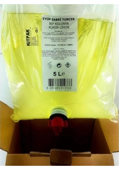 Eyüp Sabri Tuncer Klasik Limon Kolonyası 5 Litre x 4 Adet