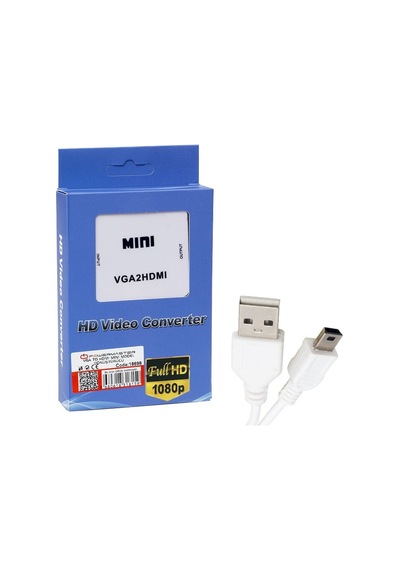 Vga To Hdmı Ses Çıkışlı Mini Model Dönüştürücü 4434