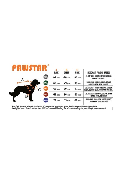 Pawstar 26551 Wow Orta Büyük Irk Polarlı Yağmurluk