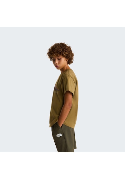 The North Face B Mountaın Nıght Relaxed Ss Tee Genç Tişört Nf0a8g1u2el1 Sarı